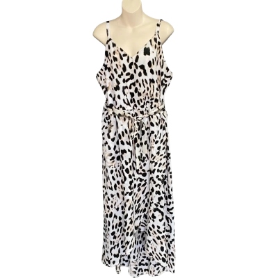 Table Eight Women's Leopard Midi Dress Size 18 