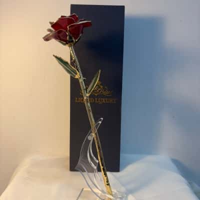 Gold Plated Everlasting Rose 