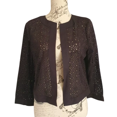 Sussan Womens  Size 12 Bolero Black  BNWT