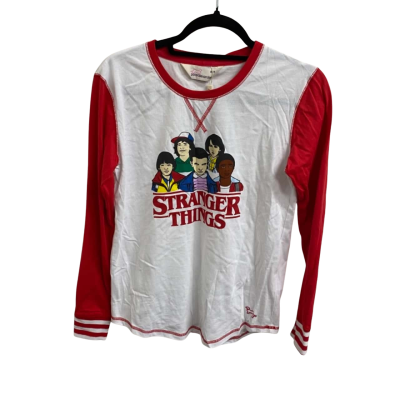 NEW Peter Alexander Stranger Things Unisex  Size XXS Printed Shirt White 
