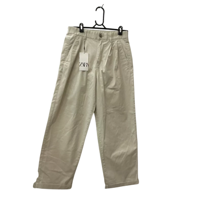 Zara Womens Size 38 Casual Pants Beige 