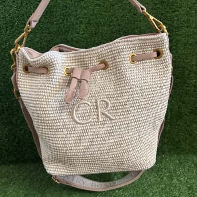 Country Road Natural Wheat Bucket Bag