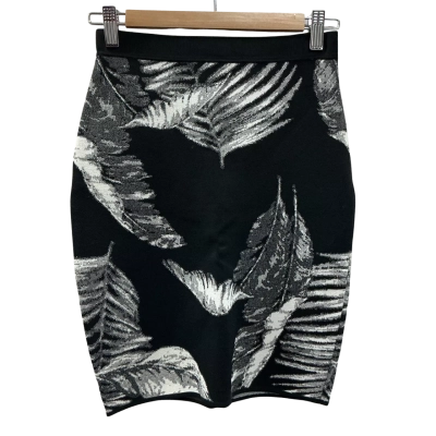 Alexander Wang Womens Size XS Midi Skirt Black / White 