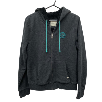 Ghanda Womens  Size 14 Hooded Jacket Dark Grey 