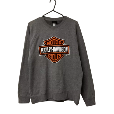 Men’s Harley Davidson Size XL Grey Crew Neck Jumper