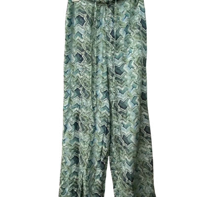 Picnic Womens  Size 6 Wide Leg Pants Green 