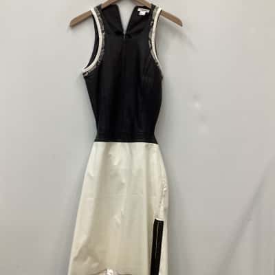 HELMUT LANG Womens  Black  / White /Animal print dress size 4 