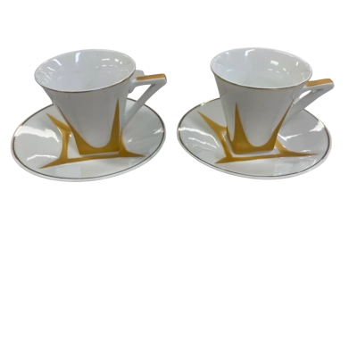 Season collection. 12 piece coffee cup & saucer set