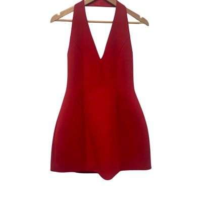 Showpo Womens  Size 10 Halter Neck Dress / Mini Dress Red 