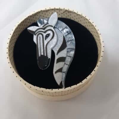 Erstwilder Zelda The Zany Zebra Brooch