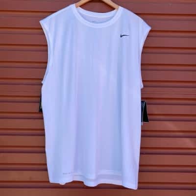Nike Mens Size XXL White Muscle T-shirt 