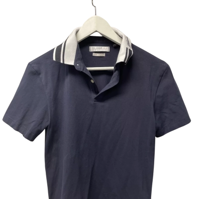 Guess Mens  Size S Polo Shirt Navy Blue 
