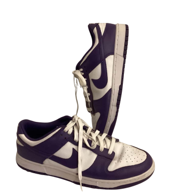 Nike Mens  Low Dunk Size 12 Sneakers Purple / White 