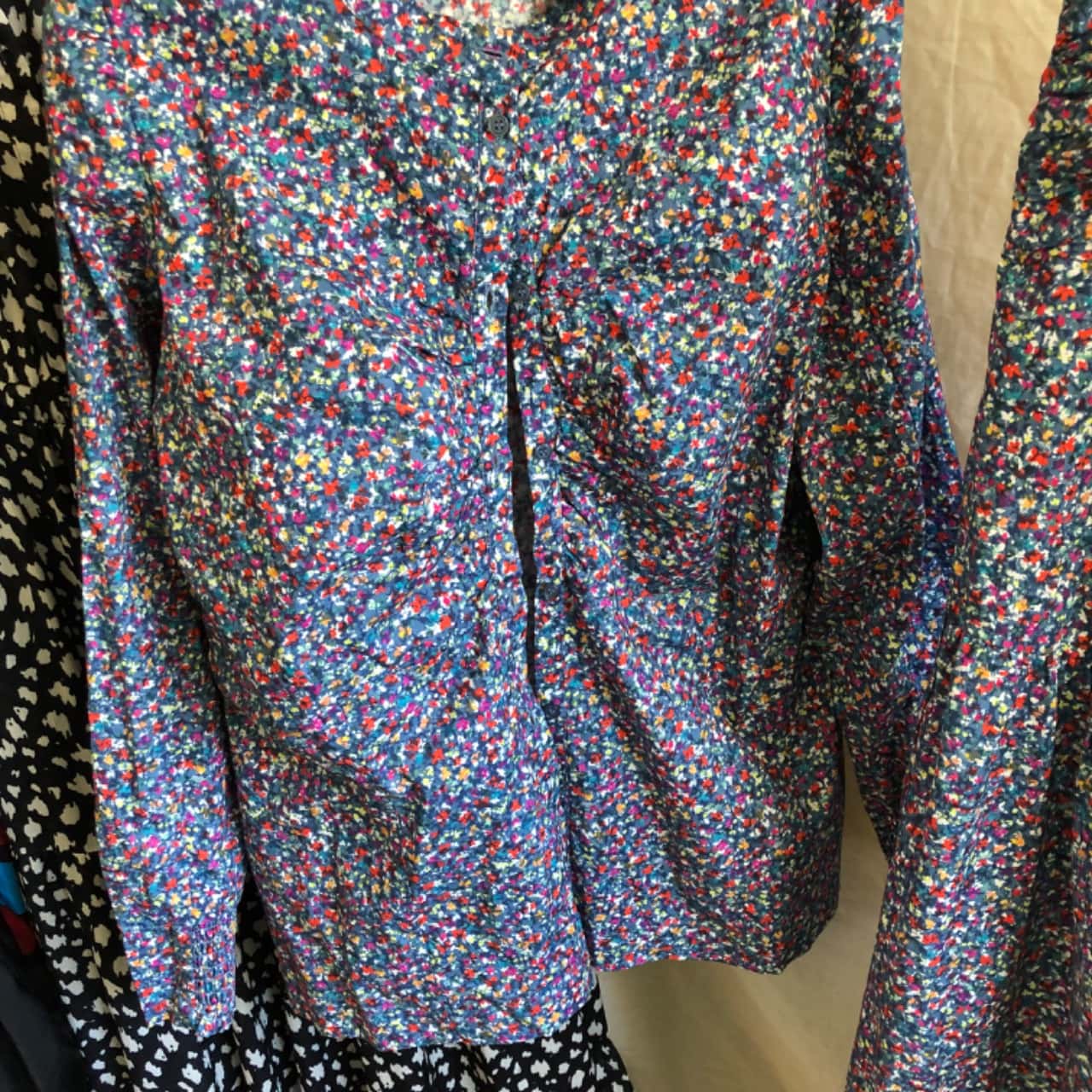 Morrison Size 3 Floral Cotton Poplin Blouse and Skirt (s)