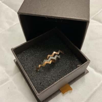 Pandora Rose Gold Plate & Silver Timeless Rings