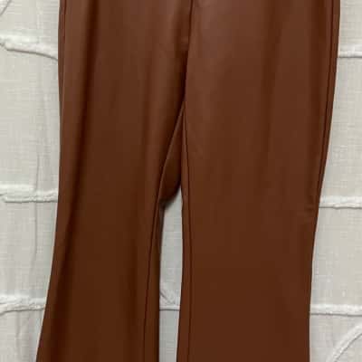 Motto Womens  Size 10 Leather Pants Brown 