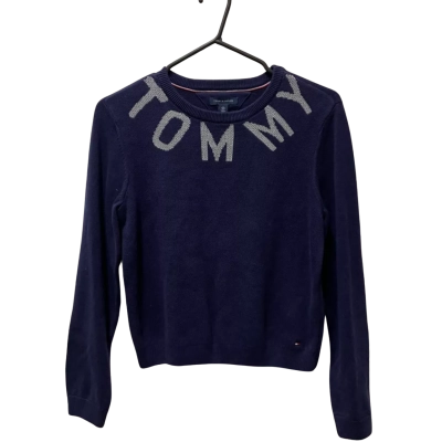 Tommy Hilfiger KG Bianca Sweater Kids  Size XL Navy Blue / Silver 