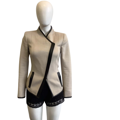 Kookai Women's Brand Size 34  Wool Blend Jacket Light Brown 