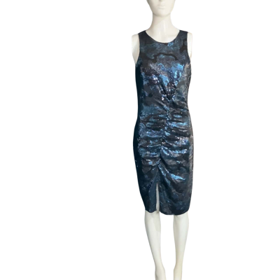 Wayne Cooper  Size 10 Cocktail Dress Black  / Blue 