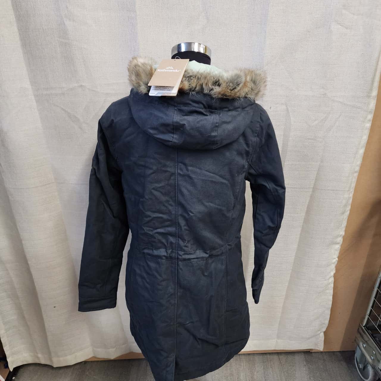 Kathmandu Creed Parka Womens Size 10 Raincoat Grey (s)