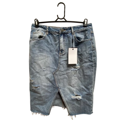 Decjuba Womens  Size 14 Denim Skirt Blue 
