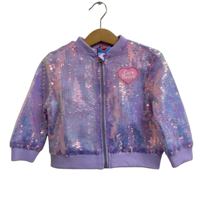  Kids  Size 2 Multicoloured Care Bears Sequin Bomber Jacket 