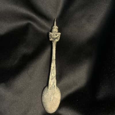 Vintage Collectors Souvenir Spoon - Sydney Tower And Harbour Bridge - Silver Plated