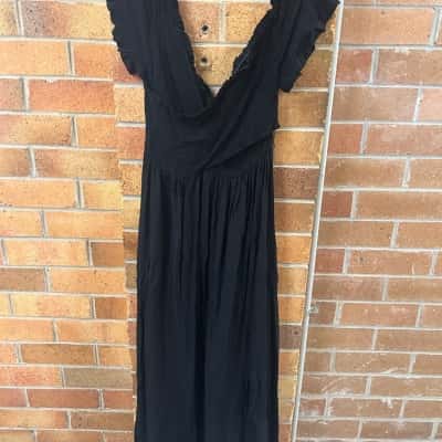 City Chic Womens  Size M Black maxi Dress 