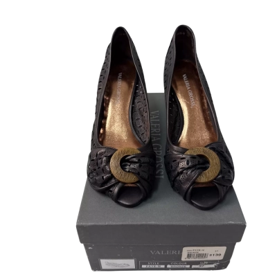 BNWT Valeria Grossi  Size 37 Wedges Brown 