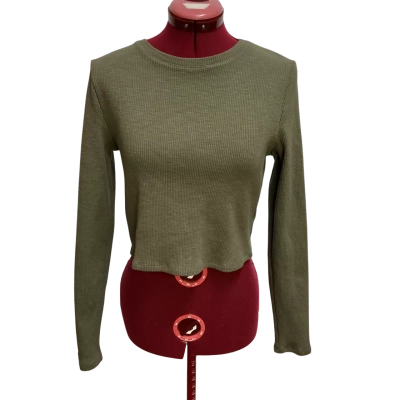 Seed Heritage Womens  Size M Cropped Top Green 