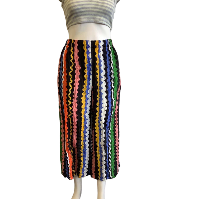 Gorman Women's Size 8 Pull On Capris Multicoloured Striped 