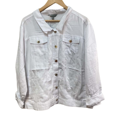 BNWT Suzanne Grae Size XXXL White Jacket Top