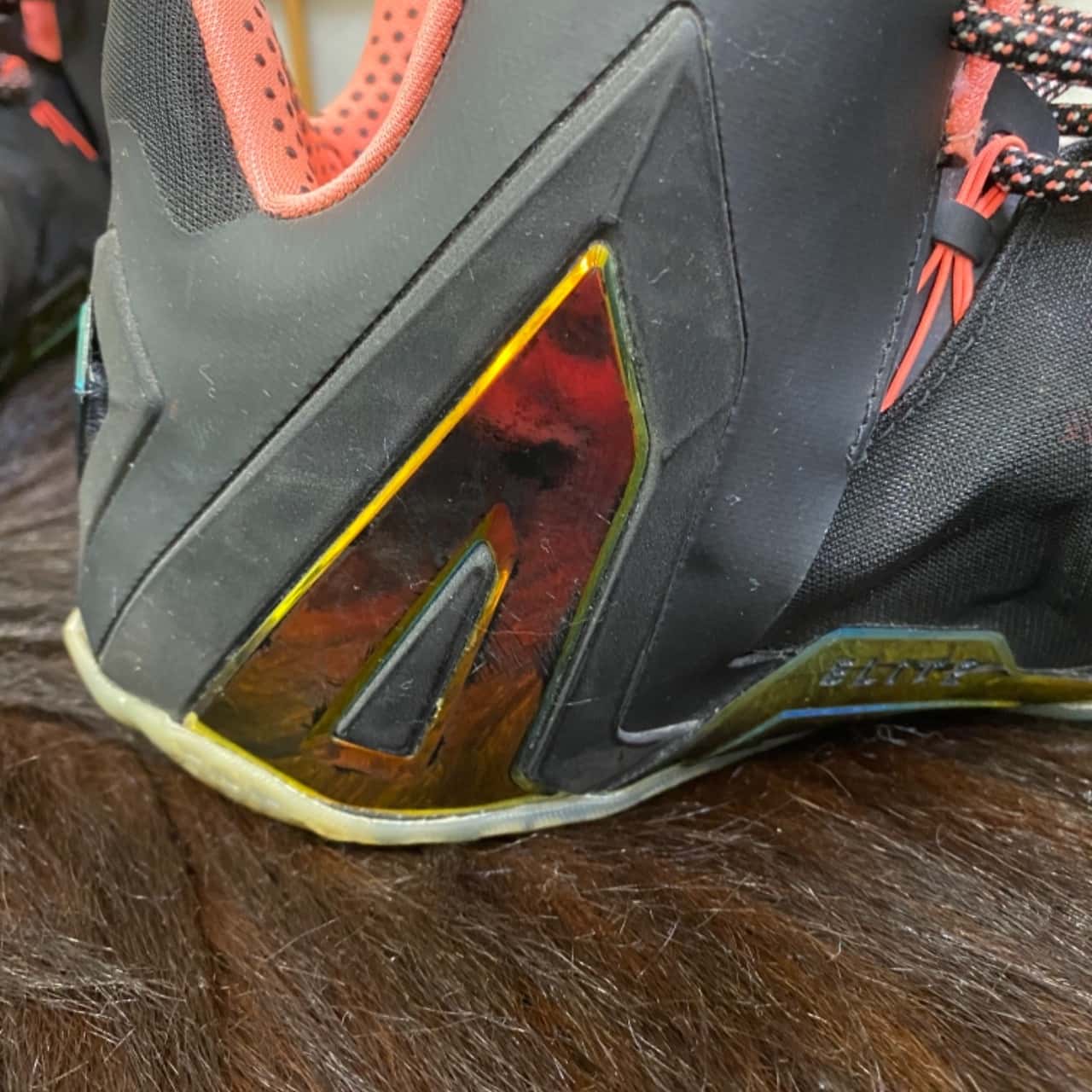 lebron james brown shoes