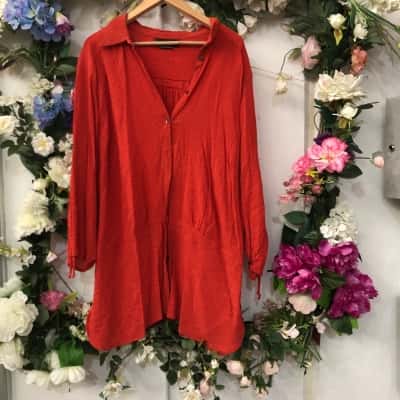 Maggie T Size 24 Orange / Red Shirt