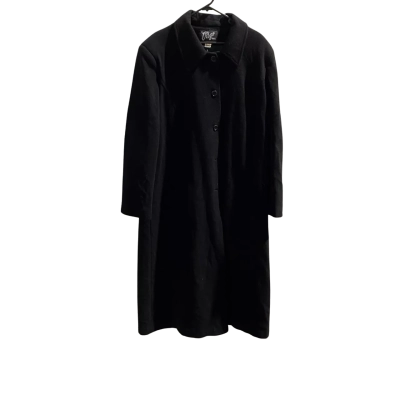 Vintage Virgo Womens  Size 18 Winter Coat Black  Poly / Wool / Cashmere 