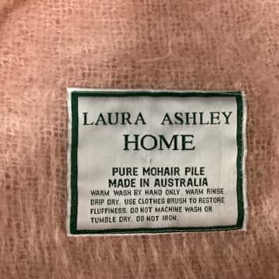 Laura Ashley Mohair Pink Blanket
