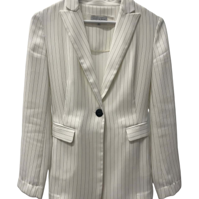 Veronika Maine Womens  Size 6 Blazer Black  / White 