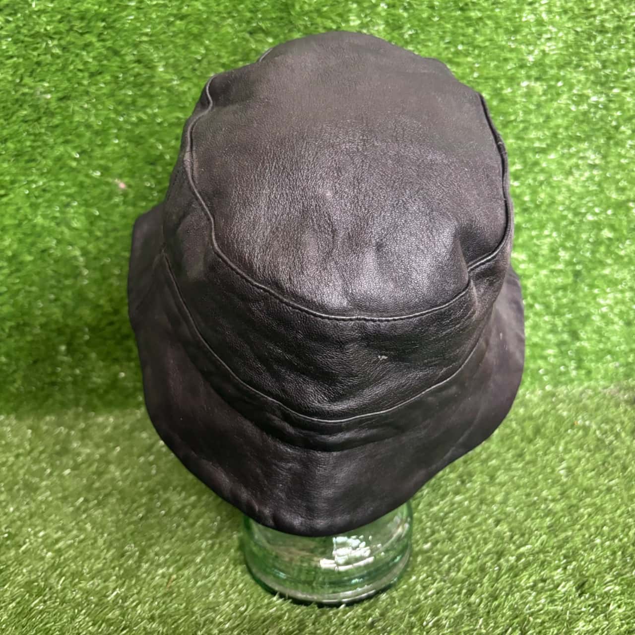 Wilson Leather Bucket Hat Wilson Leather Kids Hat Black Faux Fur Size Medium NICE | eBay main image 3