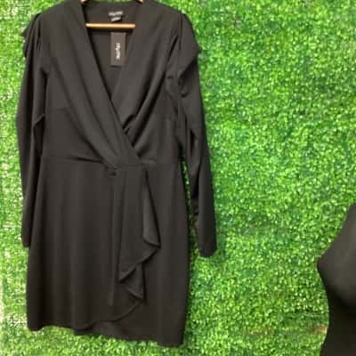 City Chic Womens  Size 16 Cocktail Dress Black  