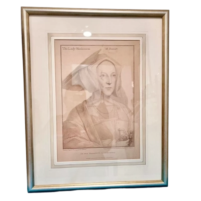The Lady Marchioness of Dorset In his Majesty’s Collection  framed behind glass 