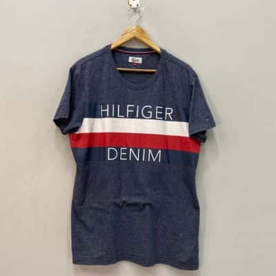 Tommy Hilfiger Mens  Size XXL Short Sleeve T-shirt Grey 