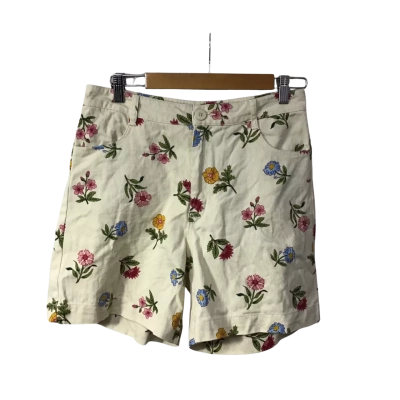 Princess Highway Womens Size 12 Yellow / Pink / Blue Floral Shorts