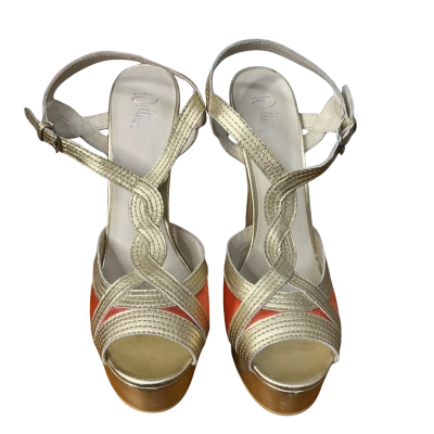 Wittner Womens  Size 40 Heels Gold / Orange 
