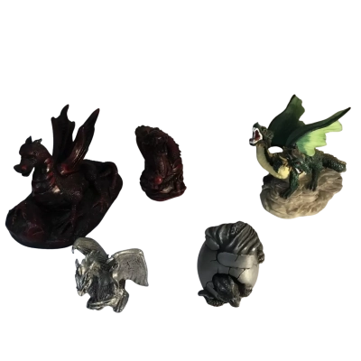 Dragon Figures x 5 as pictured 