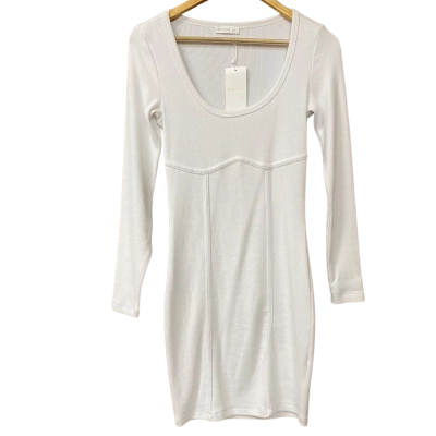 BNWT Kookai Womens Size 1 White Knit Dress