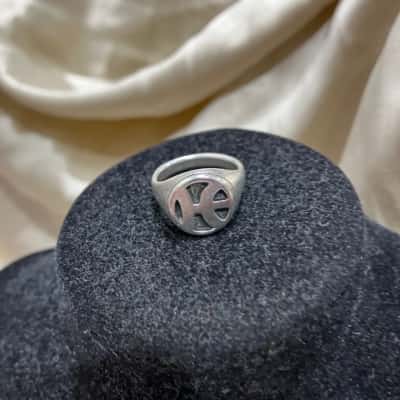 Pattern Womens Ring Silver 925