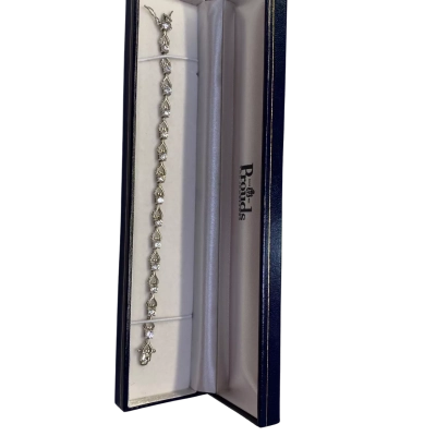 Prouds the Jewellers Womens Bracelet Silver / White 