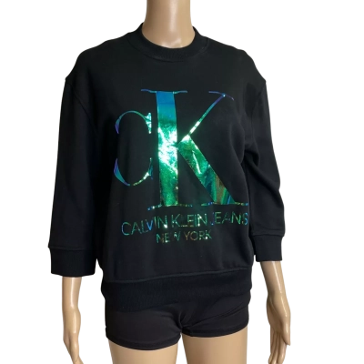 Calvin Klein Jeans Womens  Size XS Sweatshirt Black  