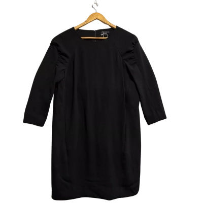 COS, Womens, Size 10, black long sleeved no-waisted dress