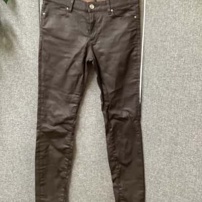 Zara pleather pants,  Size 8 ,Brown 